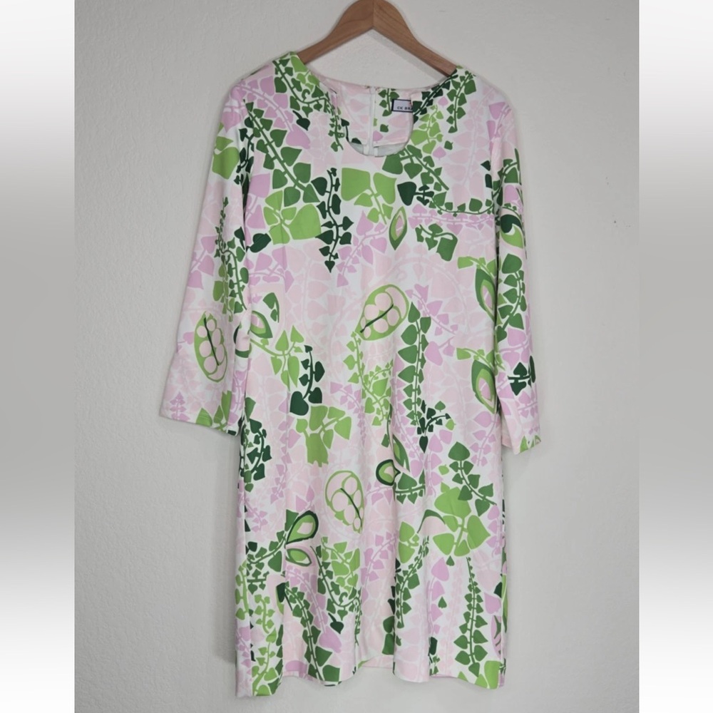 CK Bradley Dress Islesboro Abstract Stretch Floral Size XL Womens